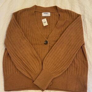 Old Navy Women's Tan Ribbed Cardigan
